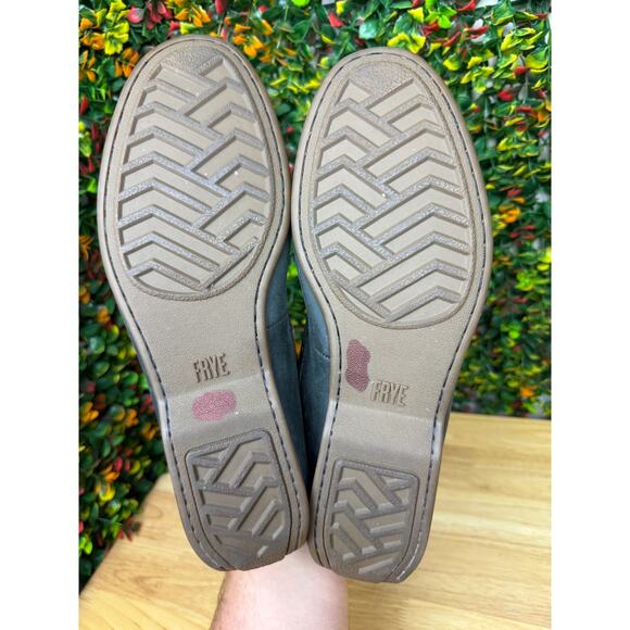 Frye Lewis Venetian Loafers Moccasin Toe Leather Driving Shoes Black Mens 9.5 - Picture 8 of 11